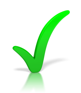 green tick
